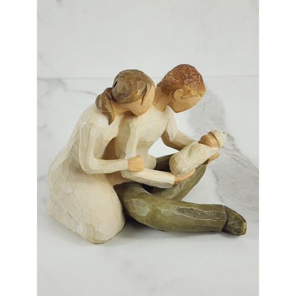 Willow Tree New Life Family Figurine 2000 Demdaco Nursery Decor 5" Resin Vtg - Picture 8 of 15